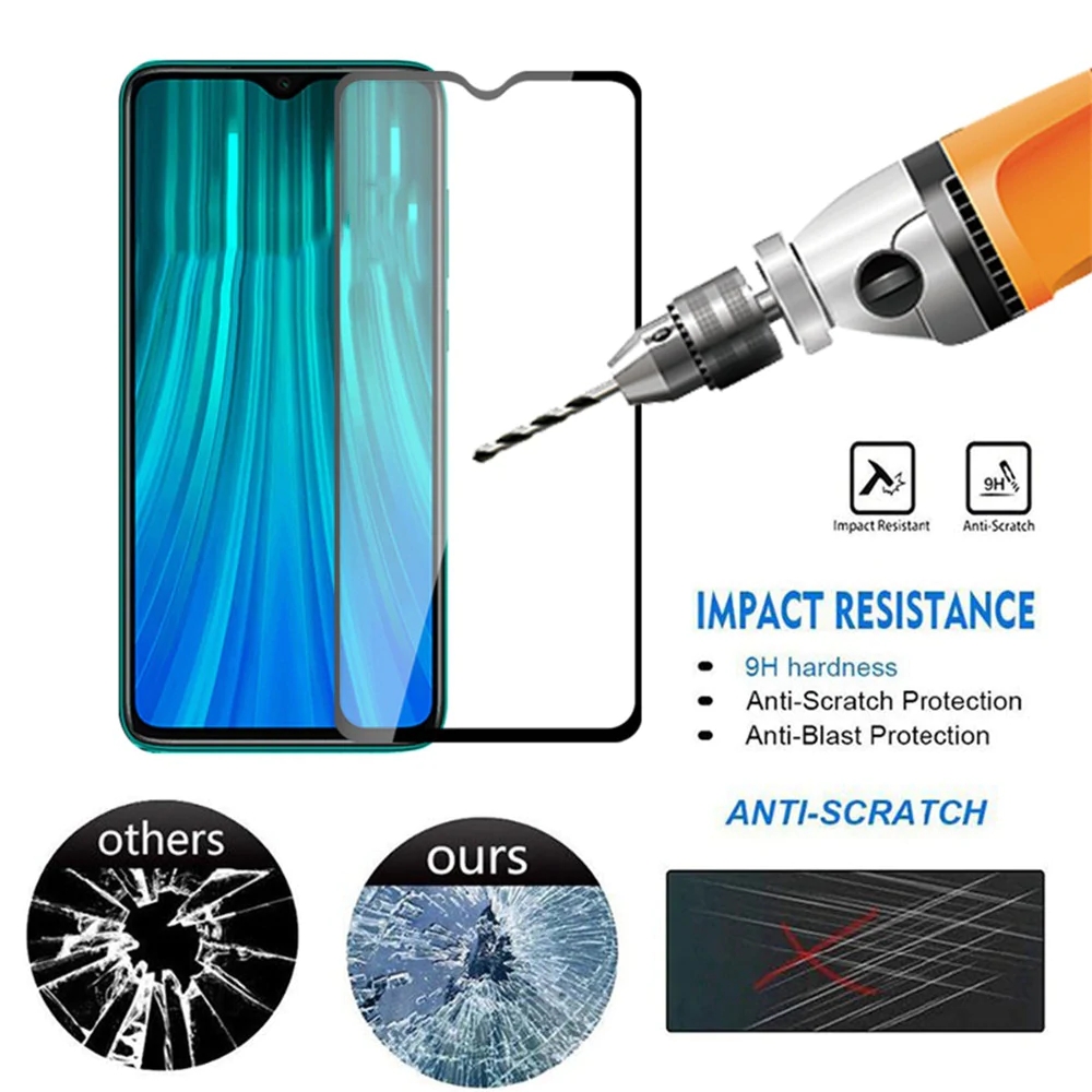 Bakeey-Full-Coverage-Anti-explosion-Tempered-Glass-Screen-Protector-for-Xiaomi-Redmi-Note-8-Pro-Non--1604786-2